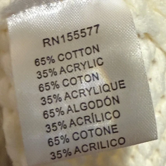 Miracle Cream Cowl Neck Cable knit Sweater - Picture 7 of 9